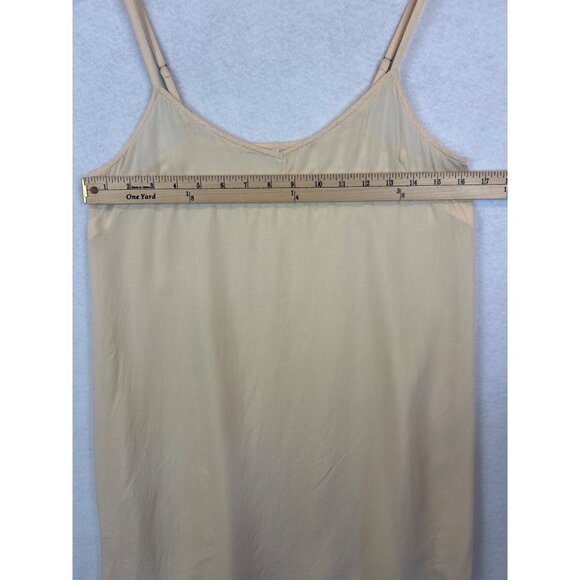 Anthropologie Slip Lace Hem Cream Womens Size 4 Adjustable Spaghetti Straps - Picture 6 of 11
